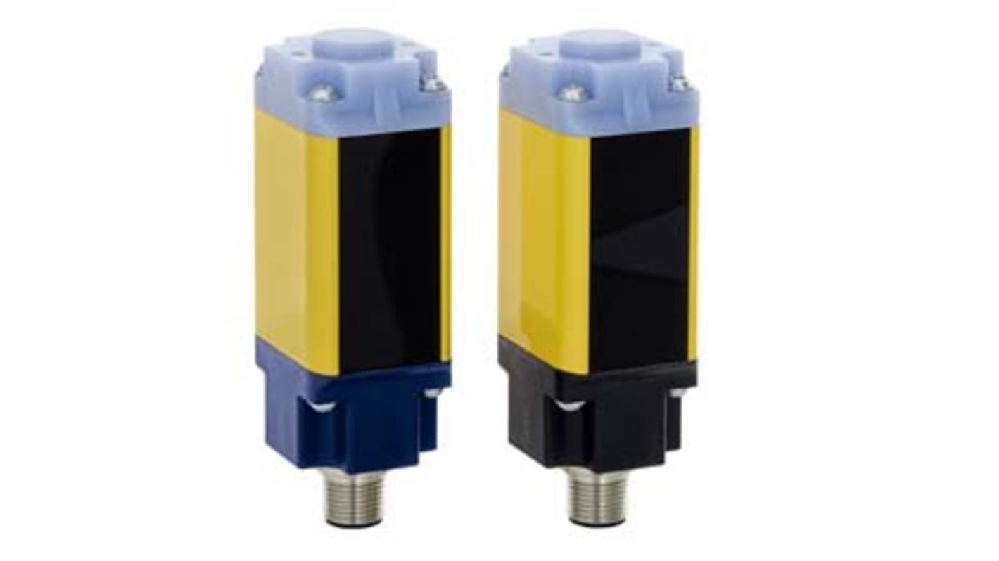 Schmersal SLB240-R-1-ST, barriera di sicurezza con portata 15 m, grado di protezione IP67, dimensioni 33 x 27,8 x 91 mm.