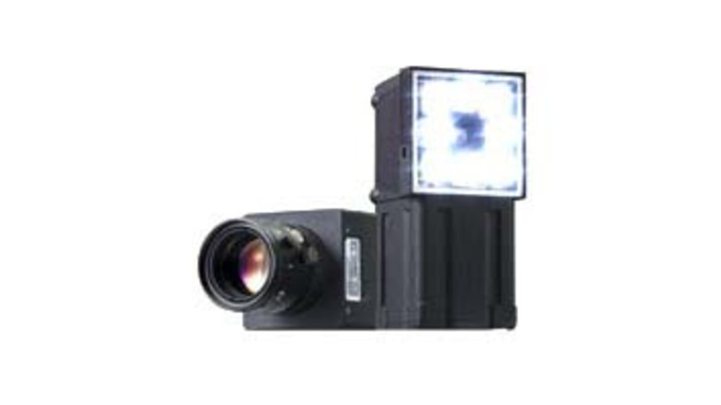 Sensore di visione colore Omron FQ2-S20050F, risoluzione 752 x 480 pixel, uscita NPN, grado di protezione IP67.