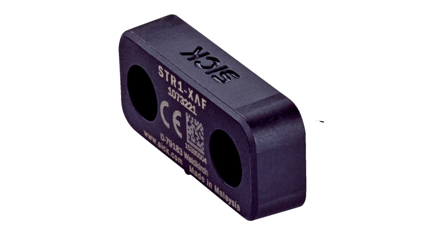 Attuatore Sick STR1-XAF, custodia in termoplastico, protezione IP67, dimensioni 37mm x 15mm, per controllo processi industriali.