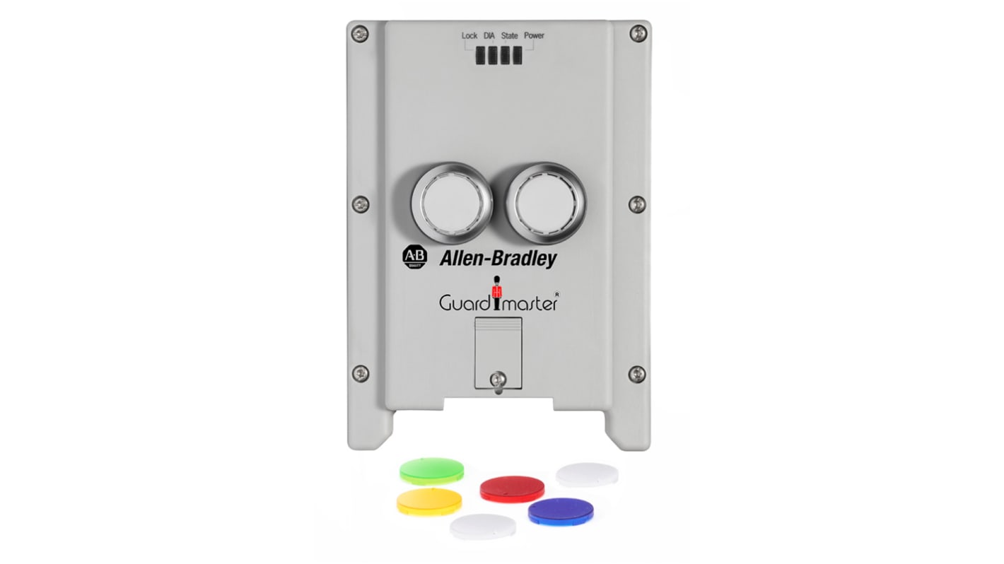 Coperchio di ricambio Allen Bradley Guardmaster 442G-MAB-C02 per modulo di blocco, compatibile con scatola di accesso multifunzionale.