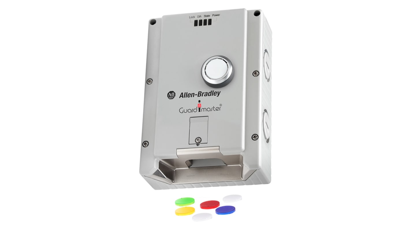 Interruttore di interblocco a solenoide Allen Bradley Guardmaster 442G, protezione IP65, dimensioni 285.3 x 114 x 113.9 mm.
