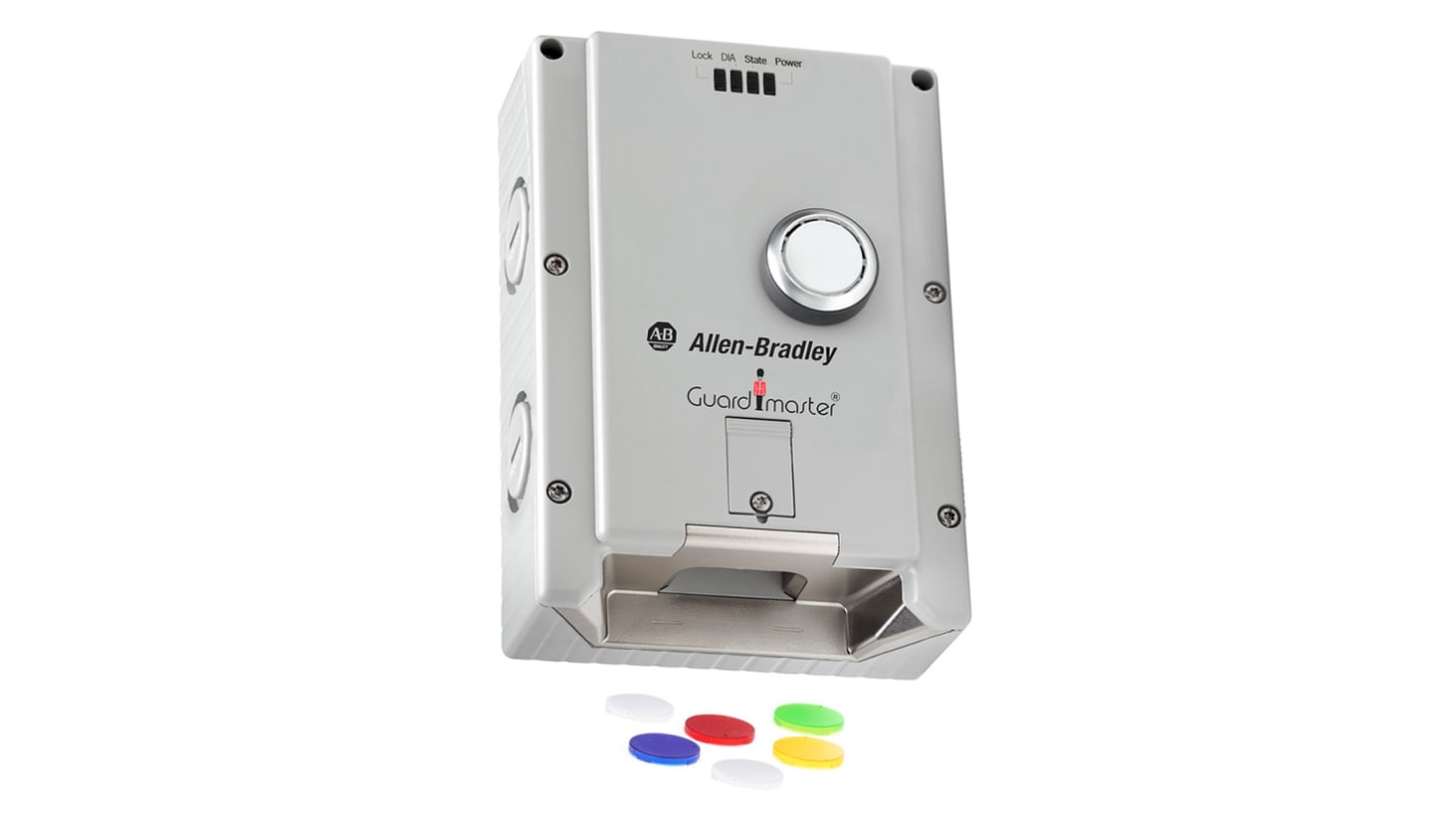 Interruttore di interblocco a solenoide Allen Bradley Guardmaster 442G, protezione IP65, dimensioni 285.3 x 174 x 114 mm, attuatore RFID.