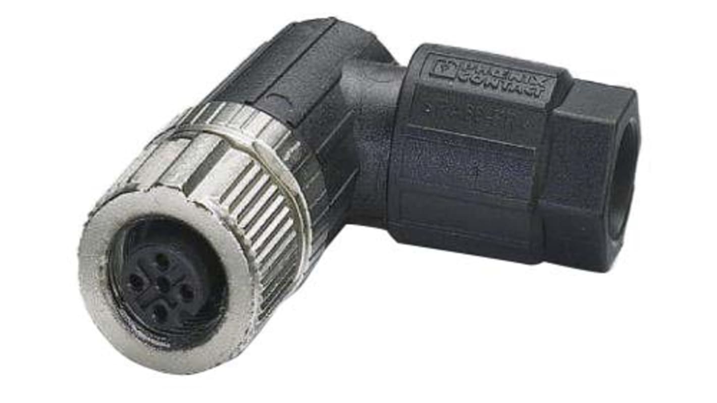 Connettore circolare maschio SACC-M12FR-4PL Phoenix Contact 1424656. Ideale per sensori e attuatori, protezione IP65/IP67, ignifugo, connessioni rapide e sicure.