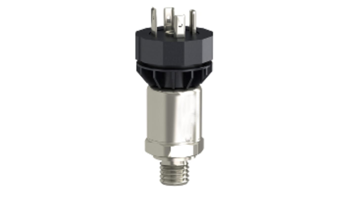 Pressostato differenziale Telemecanique Sensors XMLP600BC21F, corpo in acciaio inox, uscita 4-20 mA, montaggio su filettatura.