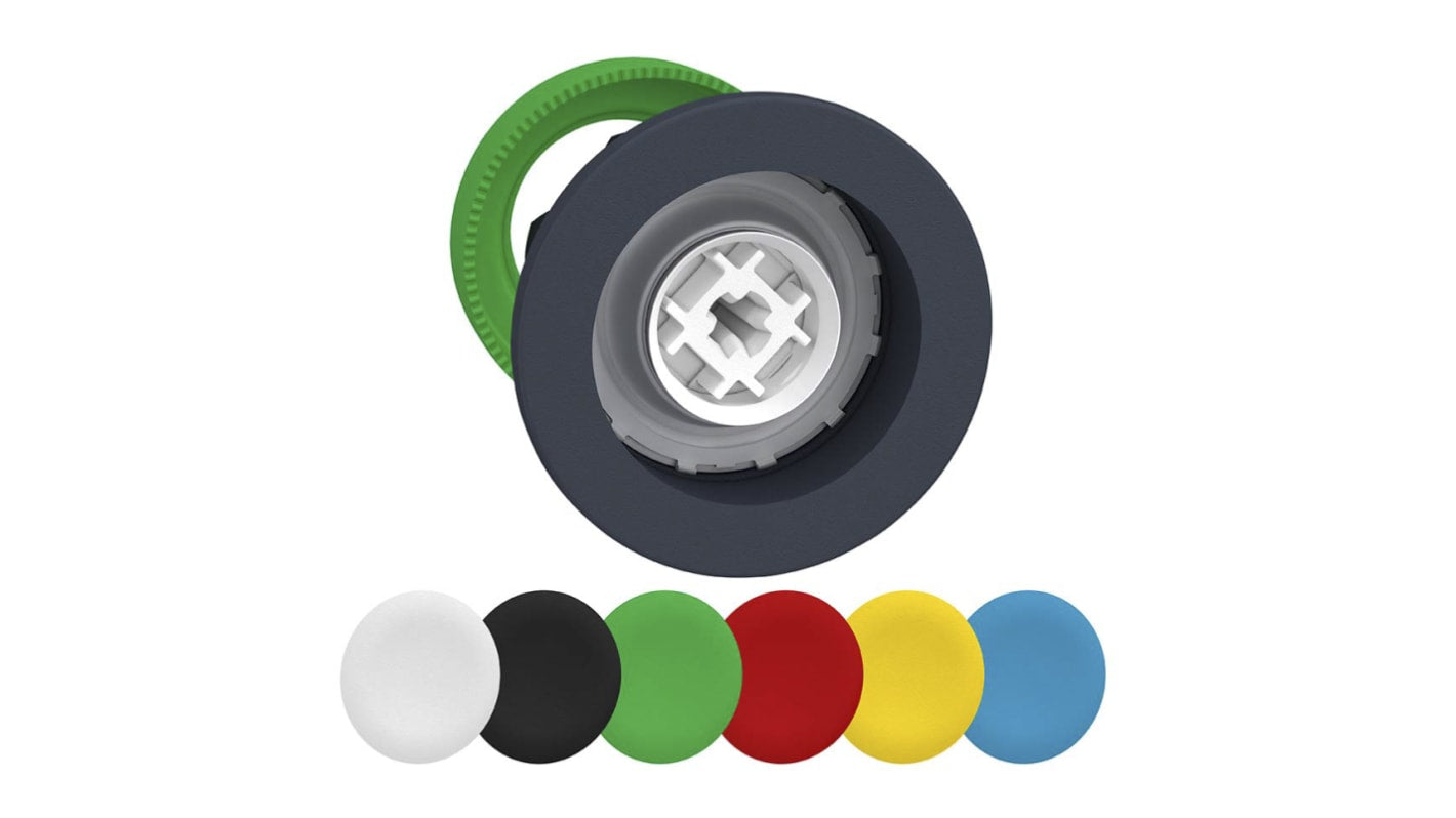 Attuatore pulsante instabile Schneider Electric ZB5FA9, montaggio a filo, diametro 30 mm, grado di protezione IP66/IP67/IP69K.
