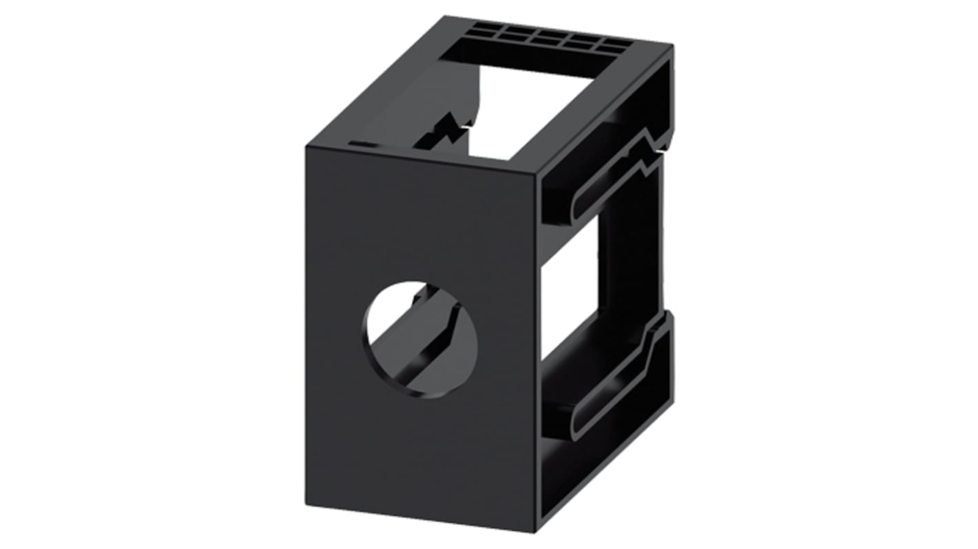 Adattatore Siemens 3SU1900-0KH80-0AA0 per guida di montaggio standard, colore nero, compatibile con la serie SIRIUS ACT.