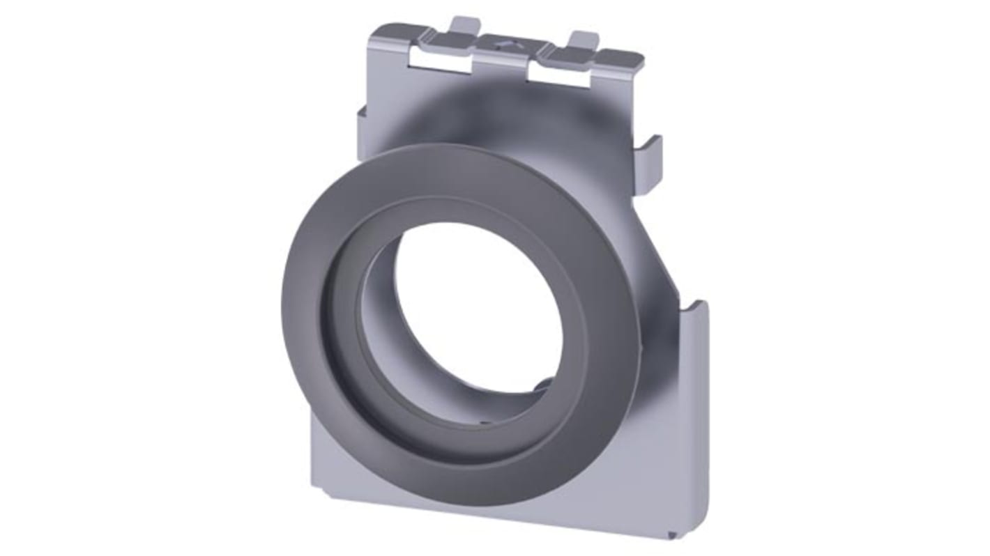 Adattatore Siemens per unità di segnalazione e attuatori da 22 mm, foro di montaggio 30,5 mm, materiale metallico.