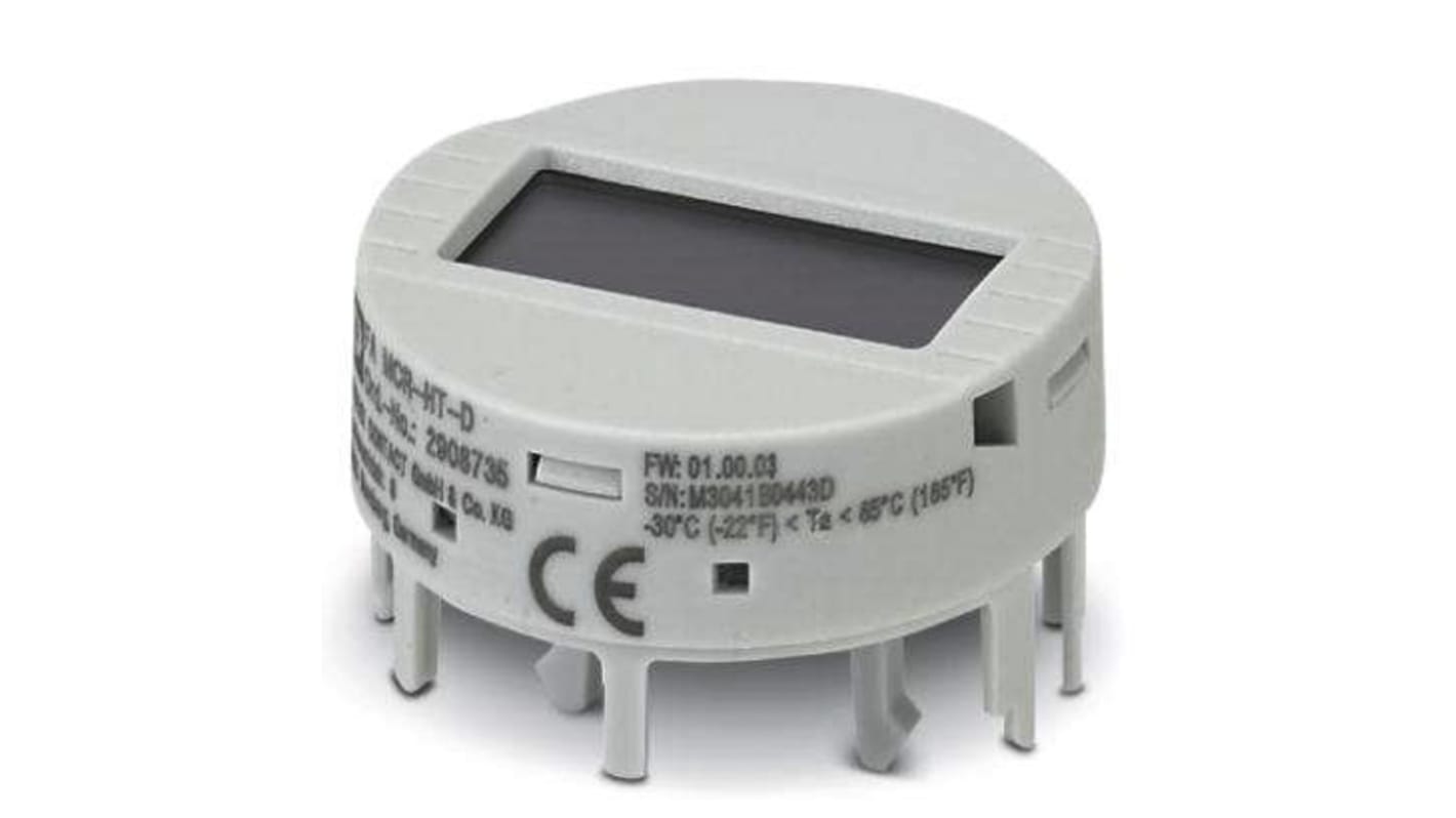 Unità display Phoenix Contact 2908735 per trasmettitore da testa, montaggio a innesto, grado di protezione IP20.