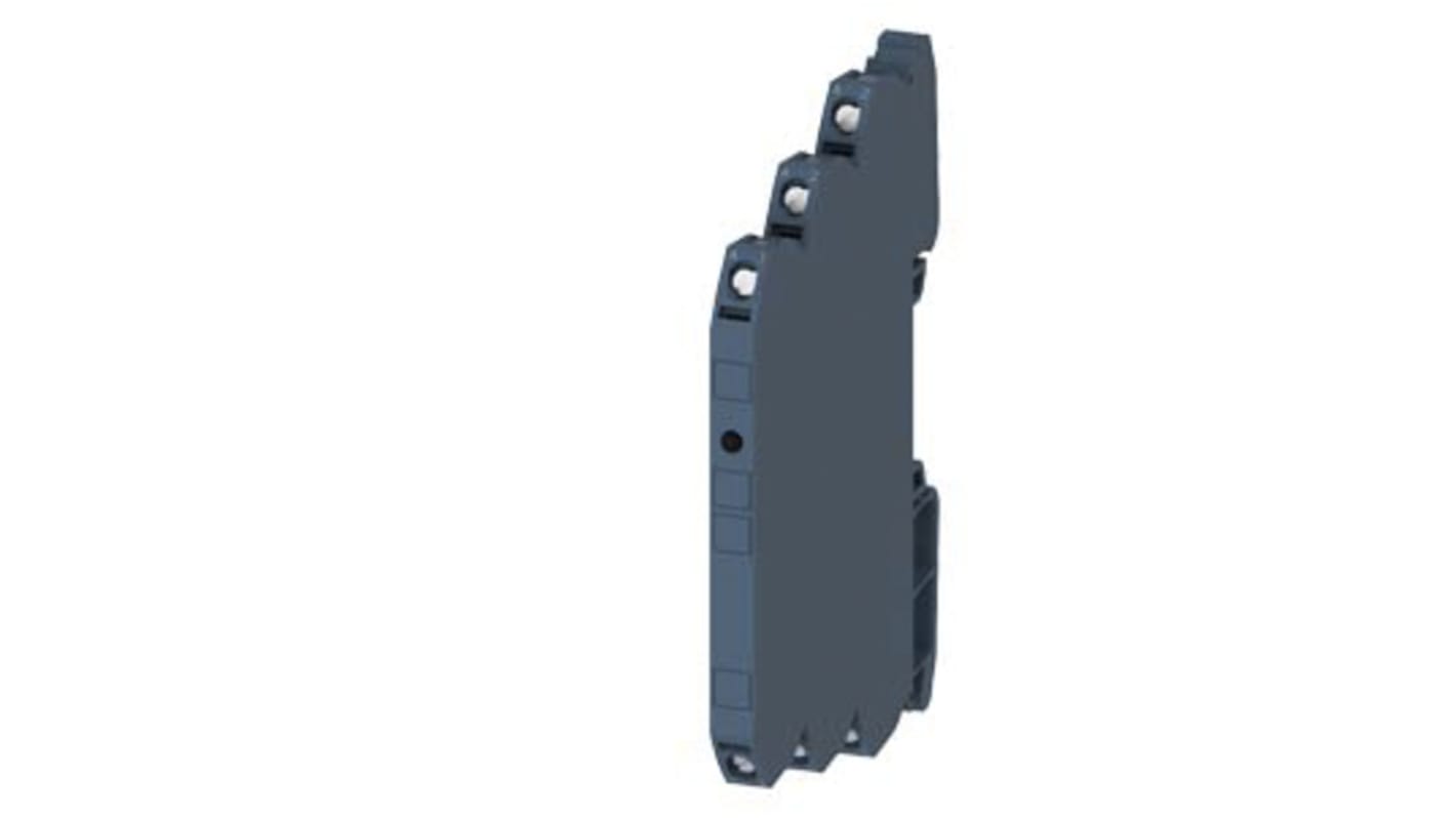 Relè di interfaccia Siemens 3RQ3018-1AB00 con tensione 24V CA/CC. Contatti in ossido di stagno-argento per prestazioni affidabili. Ideale per l'automazione industriale.