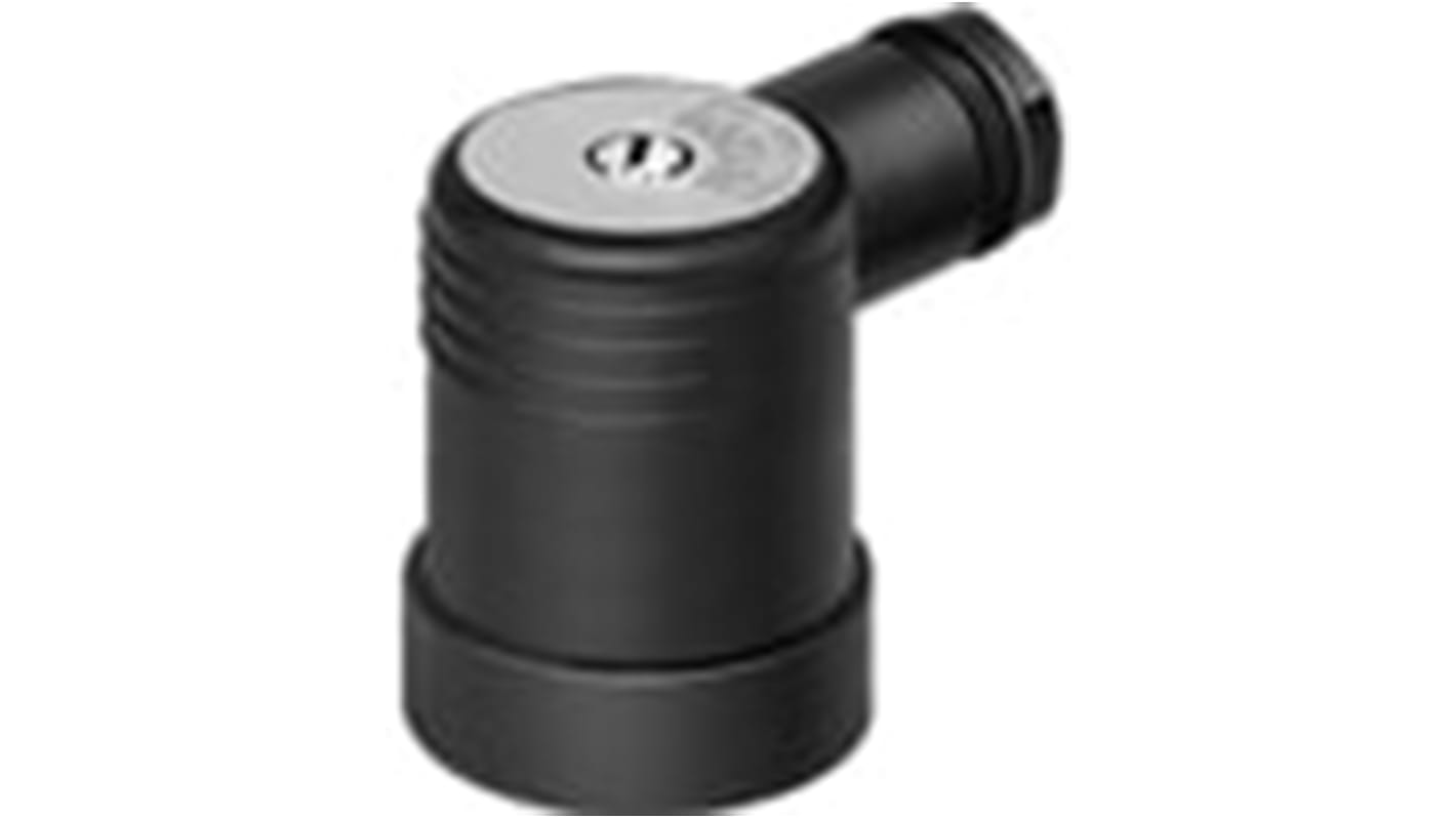 Presa di corrente angolata Festo PEV-1/4-A-WD, grado di protezione IP65, per installazione in ambienti umidi.