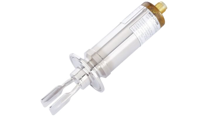 Sensore di livello a ultrasuoni Sick LFV200-XXHCLIPM, montaggio Triclamp 1,5", corpo in acciaio inox 316L, uscita PNP.