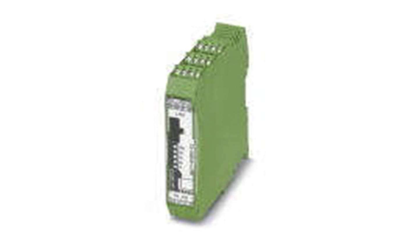 Modulo I/O Phoenix Contact 2901988, gateway per 32 dispositivi, montaggio su guida DIN, dimensioni 114.5x22.5x99 mm.