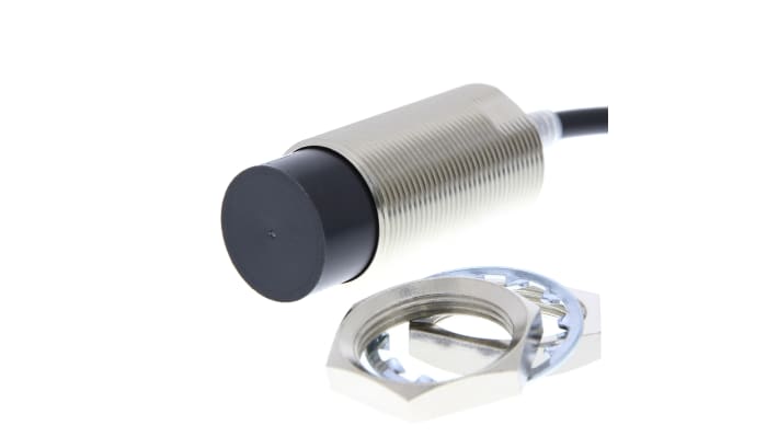 Sensore di prossimità cilindrico Omron E2E-X40MD2L30-T 2M, induttivo M30, rilevamento 40 mm, IP67, -25/+70 °C.