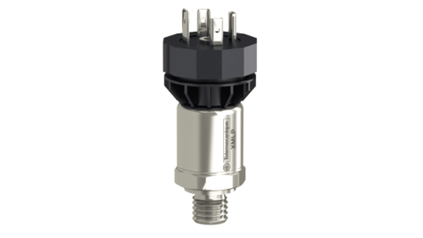 Pressostato Telemecanique Sensors XMLP400BC11F, 400 bar max, uscita 0,5-4,5 V, montaggio su filettatura, IP65.