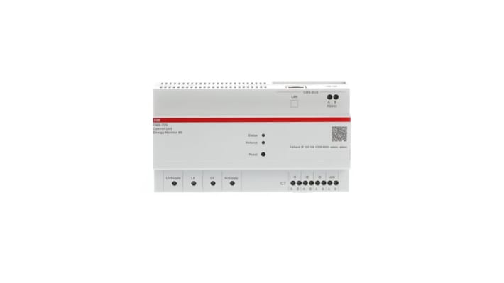 Contatore di energia digitale ABB 2CCA880700R0001 CMS-700, montaggio su guida DIN, precisione ±1%, intervallo 80-277V.