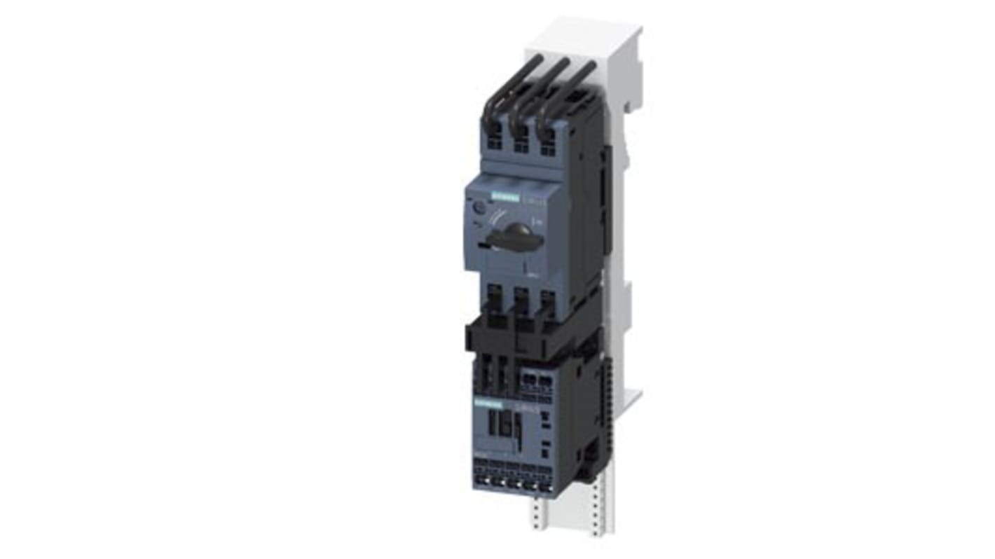Starter DOL Siemens 3RA2110-1AH15-1AP0 per motori, 550 W, 400 V, montaggio su guida DIN, dimensioni 45x154,9x260 mm.
