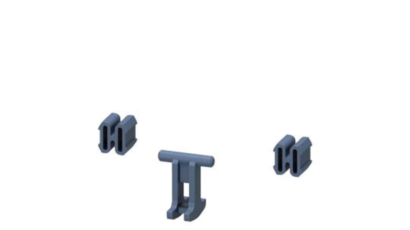 Kit connettori meccanici Siemens 3RA2912-2H per contattore 3RT2.1. Include interblocco laterale per un'installazione sicura.