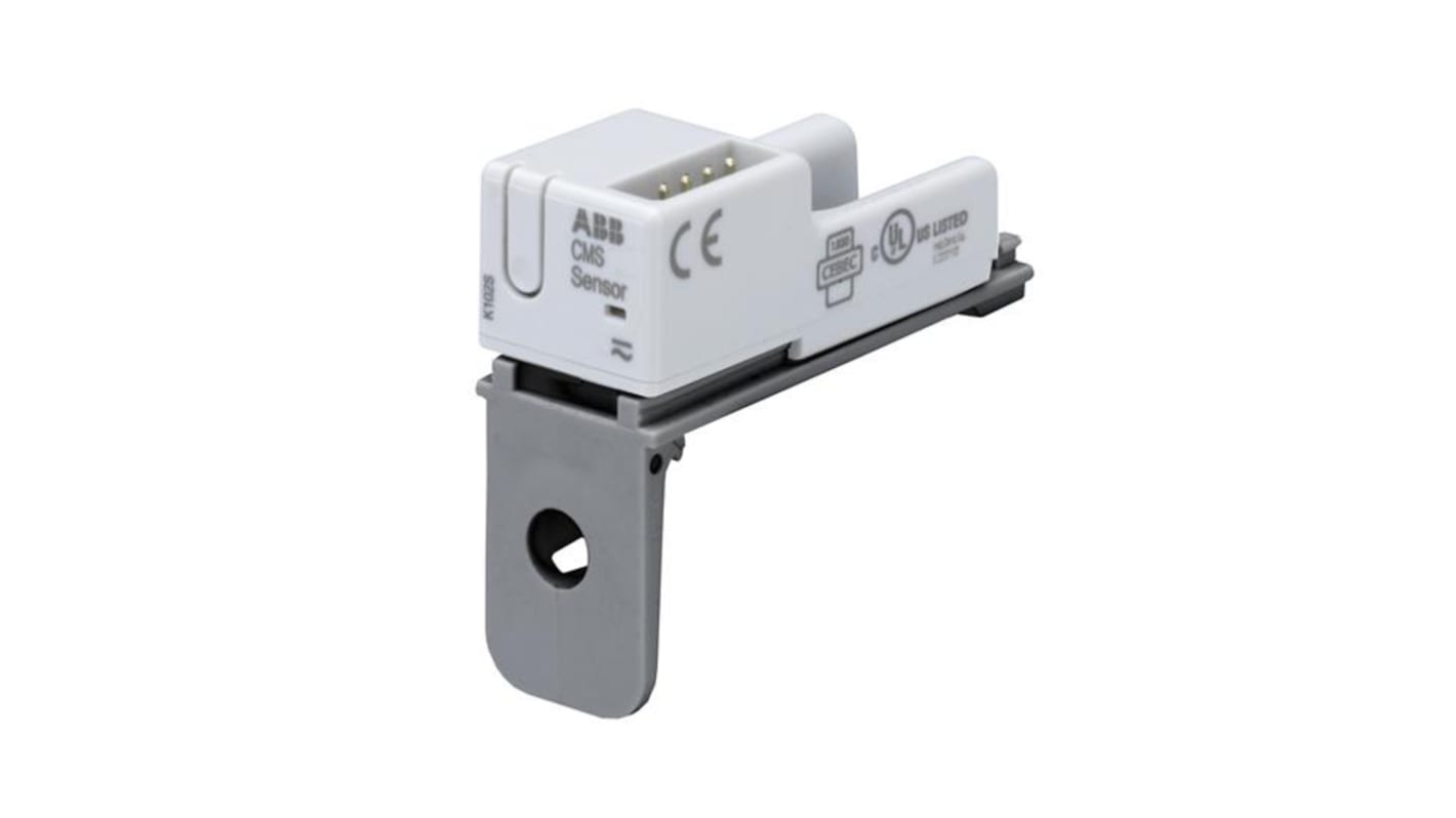 Sensore a nucleo aperto ABB CMS-122FH, per monitoraggio circuito, corrente nominale 20A, diametro 18 mm.