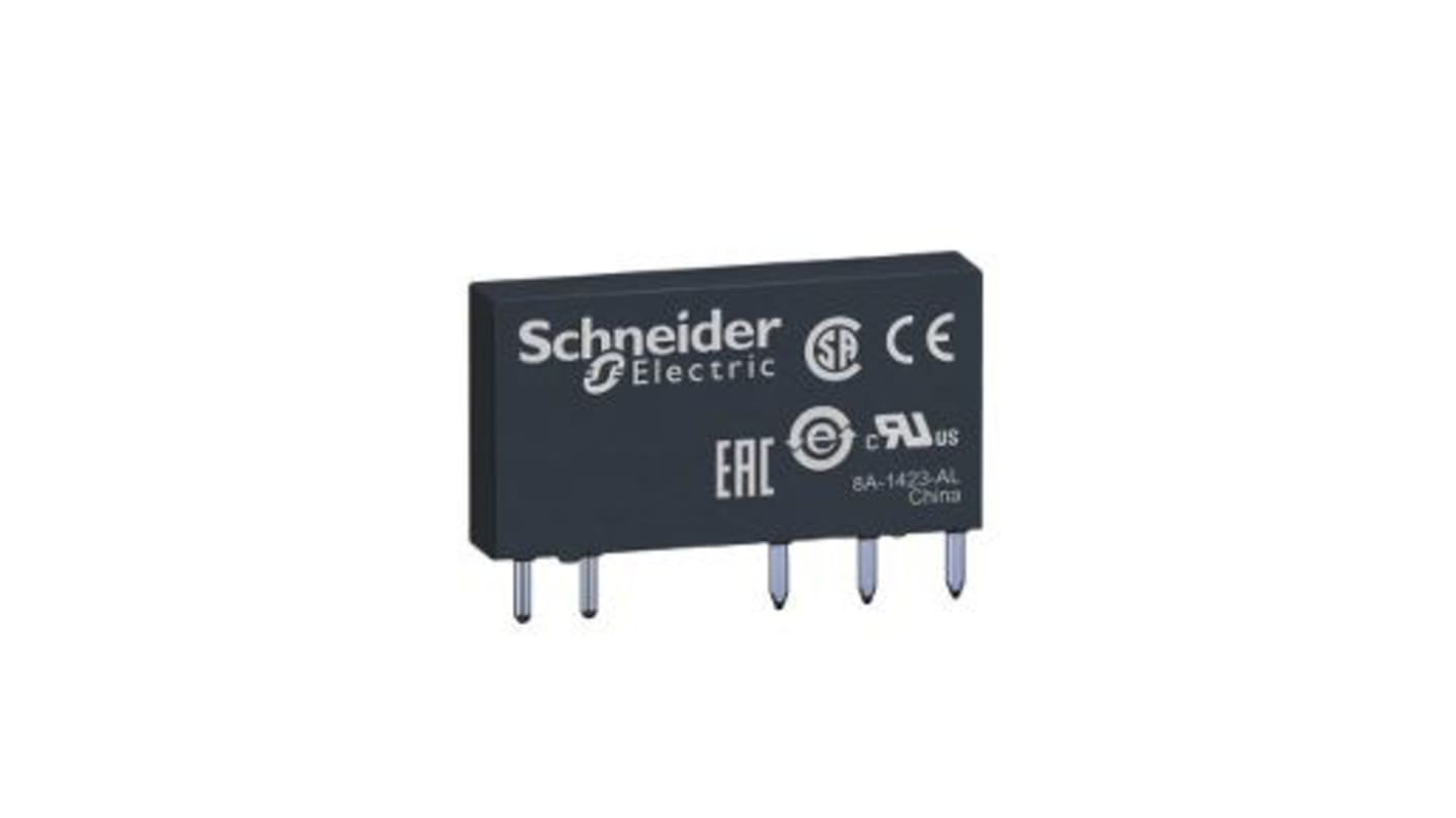 Relè a interfaccia sottile Schneider Electric RSL1AB4BD, 24V cc, per industria tessile e automazione. Design compatto, installazione senza utensili, durata superiore.