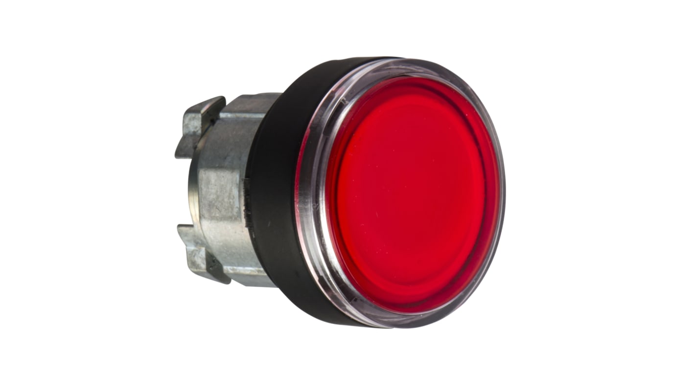 Attuatore pulsante instabile rotondo rosso Schneider Electric, serie Harmony XB4, montaggio a pannello, diametro foro 22 mm, IP69K.