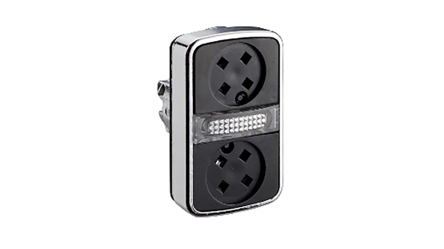 Attuatore pulsante instabile Harmony XB4 di Schneider Electric, diametro foro 22 mm, colore nero, protezione IP66/IP67/IP69K.
