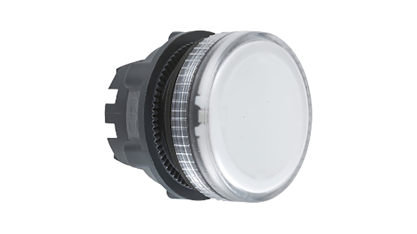 Spia luminosa Harmony XB5 trasparente, Ø22 mm, IP66/IP67/IP69K, montaggio a pannello. Schneider Electric - ZB5AV07.