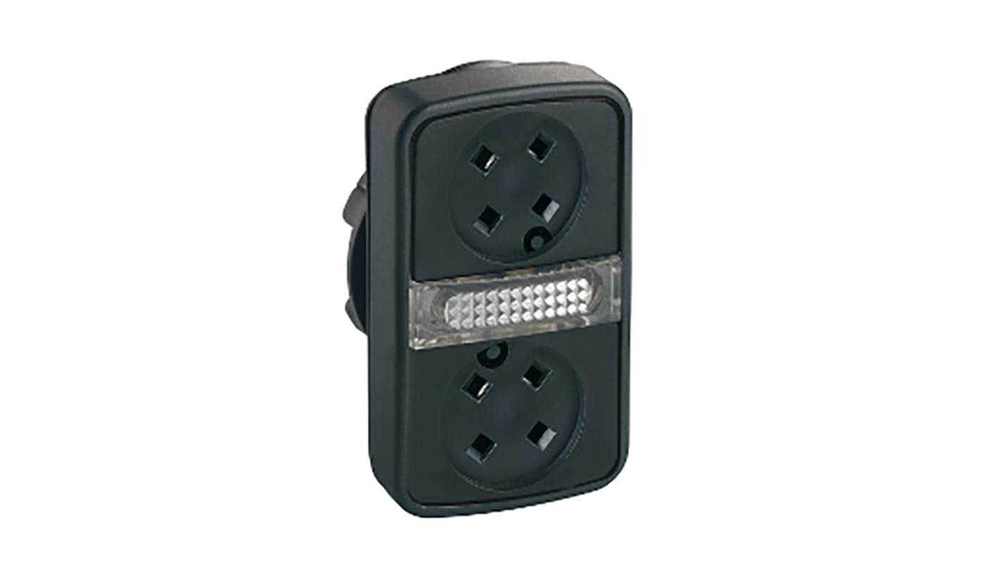 Attuatore pulsante instabile ZB5 di Schneider Electric, forma rettangolare, diametro foro 22 mm, protezione IP66/IP67/IP69K.