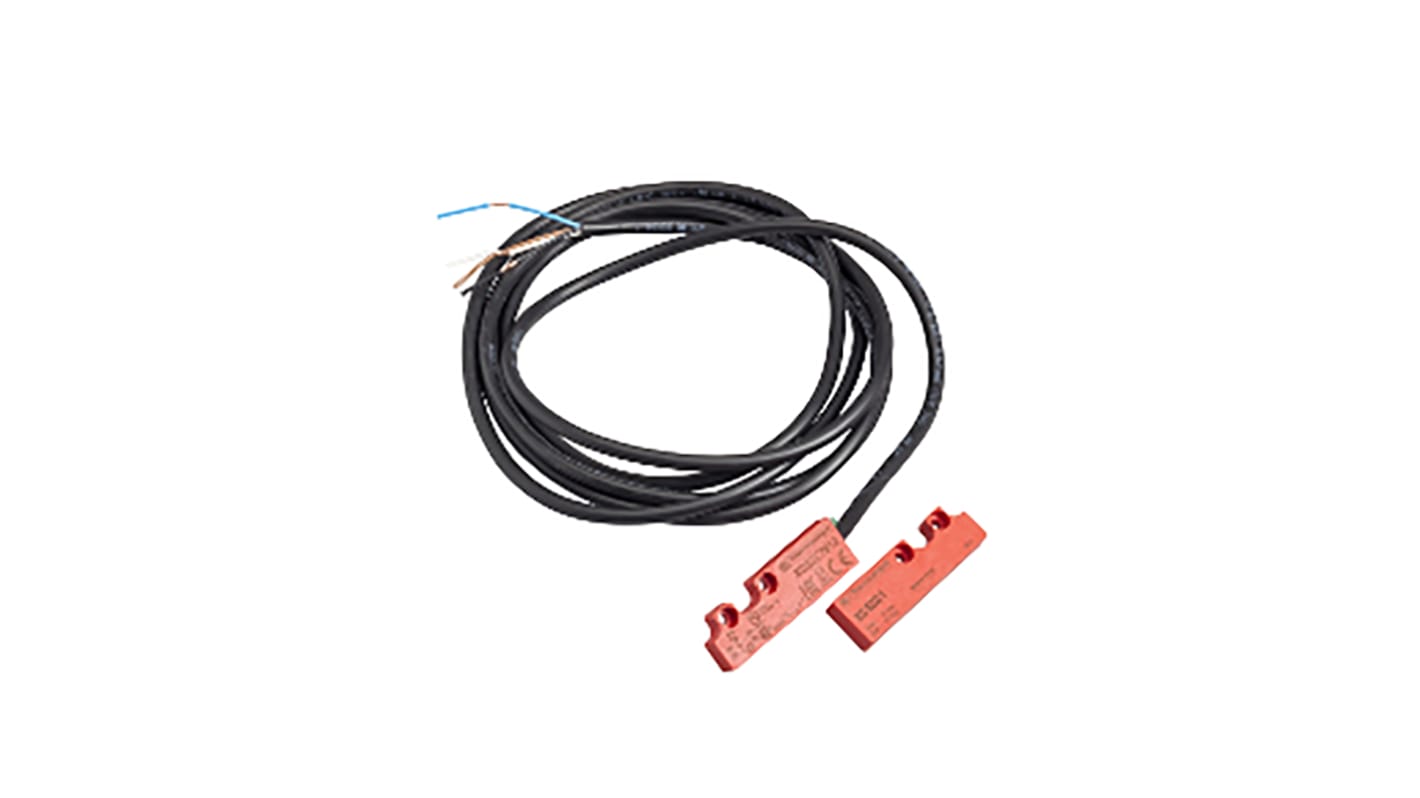 Interruttore di sicurezza senza contatto Telemecanique Sensors XCSDMC79110, 24V cc, 2 contatti NC, protezione IP66/IP67, attuatore incluso.