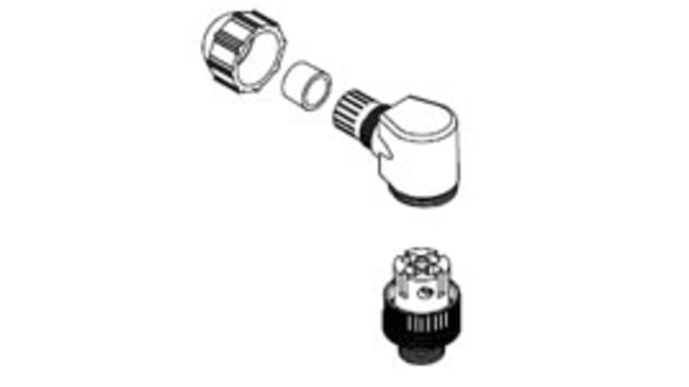 Connettore circolare Molex 1200710071 Micro-Change M12, maschio a 90°, 5 poli, PG9 per cavi da 4,10-8,10 mm. Ideale per applicazioni industriali.