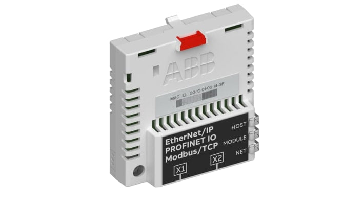 ABB FENA-21, adattatore Ethernet a doppia porta per montaggio a pannello, supporta Modbus e PROFINET, 10/100 Mbps.