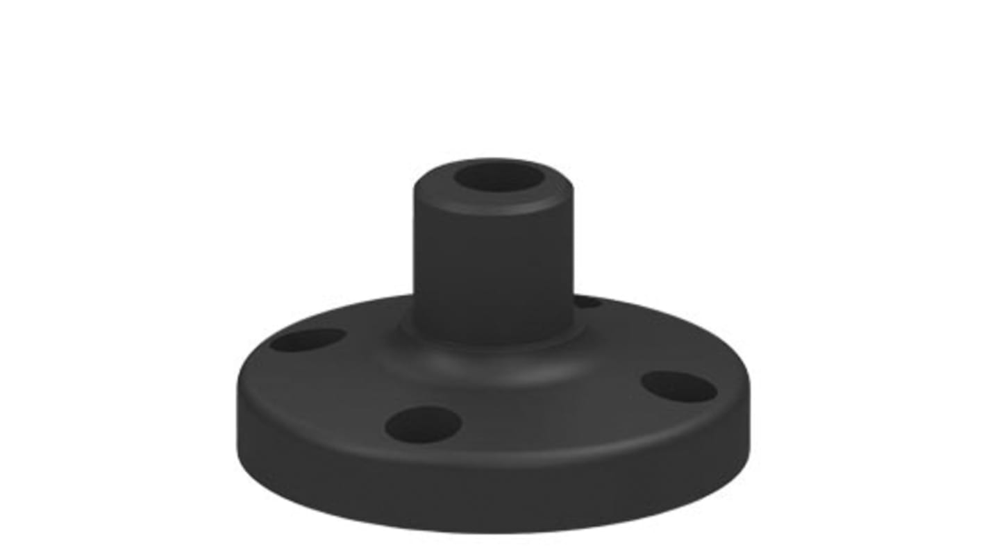 Base di montaggio Siemens 8WD4308-0DB, diametro 70mm, altezza 37mm, per colonna di segnalazione, montaggio a pavimento.