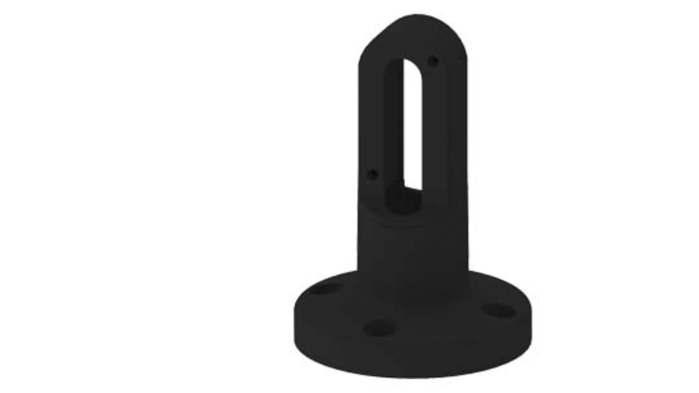 Staffa di fissaggio Siemens 8WD4308-0CB per montaggio a parete, diametro base 70 mm, colore nero, compatibile con la serie Sirius.