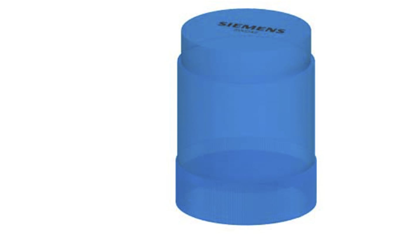 Elemento luminoso lampeggiante blu Siemens 8WD4200-1AF, tensione 12-230 V, grado di protezione IP54, base BA 15d.