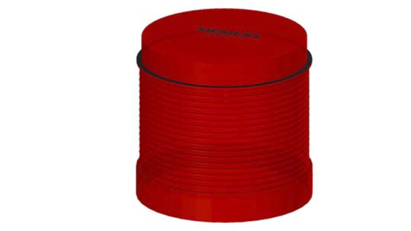 Elemento luminoso lampeggiante rosso Siemens 8WD4420-5AB, 24 V, IP65, montaggio a baionetta, diametro 70 mm, altezza 65.5 mm.