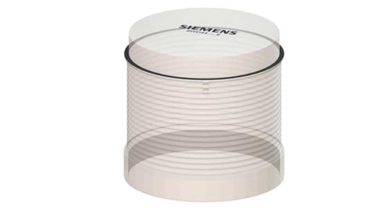 Siemens 8WD4400-1AE, segnalatore luminoso LED trasparente, montaggio a baionetta, diametro 70 mm, altezza 65.5 mm, IP65.