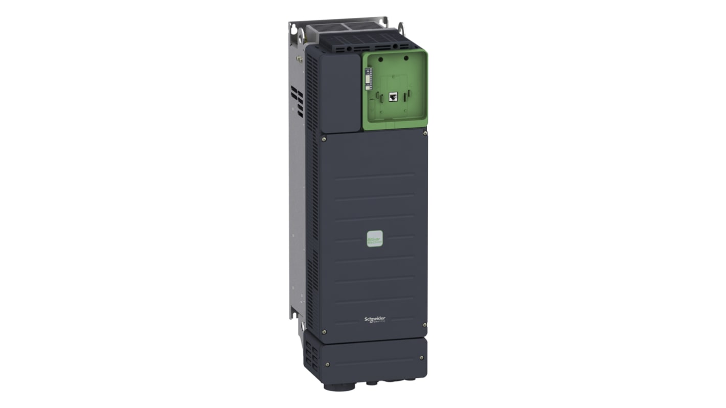 Inverter trifase Schneider Electric ATV340D37N4E, 37 kW, montaggio a parete, dimensioni 212.7 x 262.05 x 660 mm.