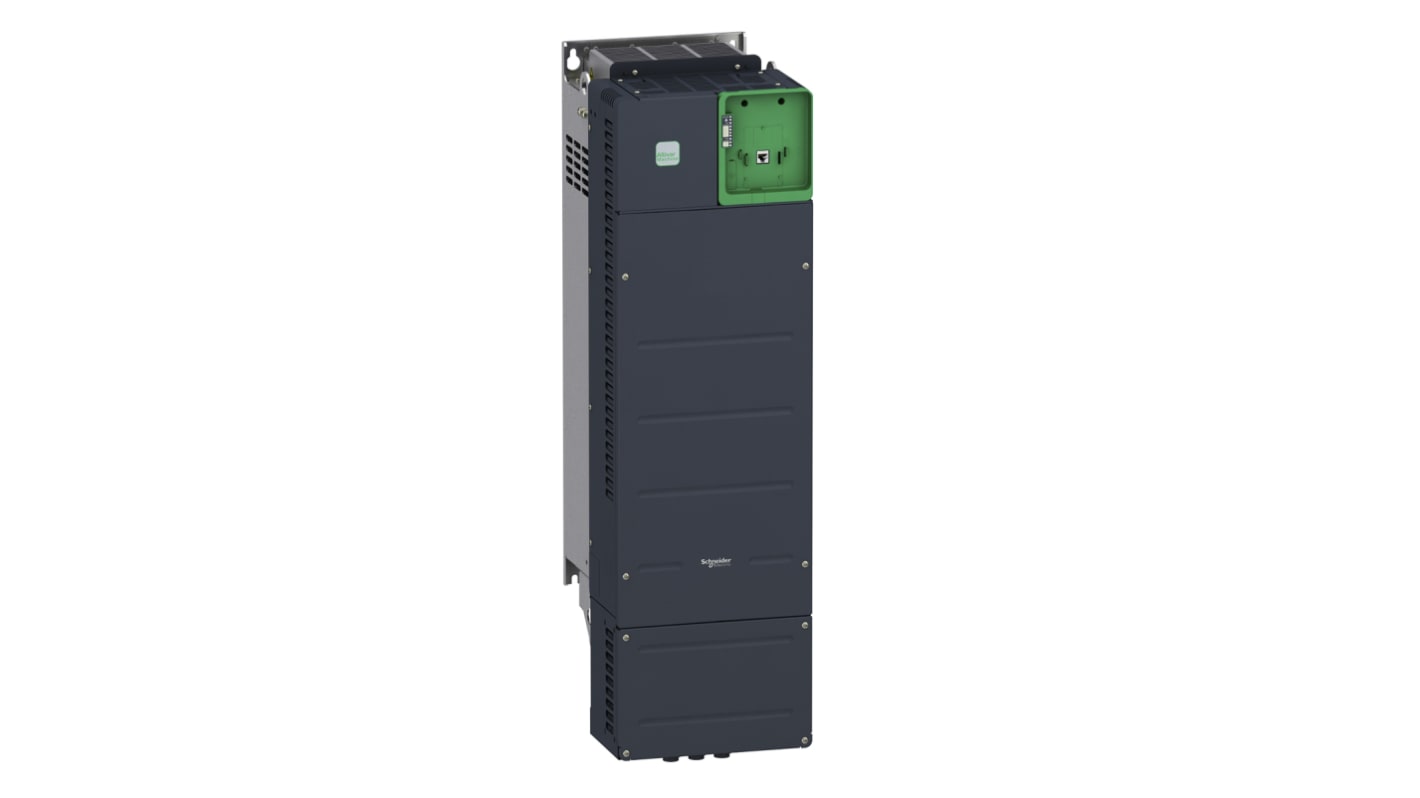 Inverter trifase Schneider Electric ATV340D75N4E, 75 kW, montaggio a parete, dimensioni 908x309x271 mm, IP20.