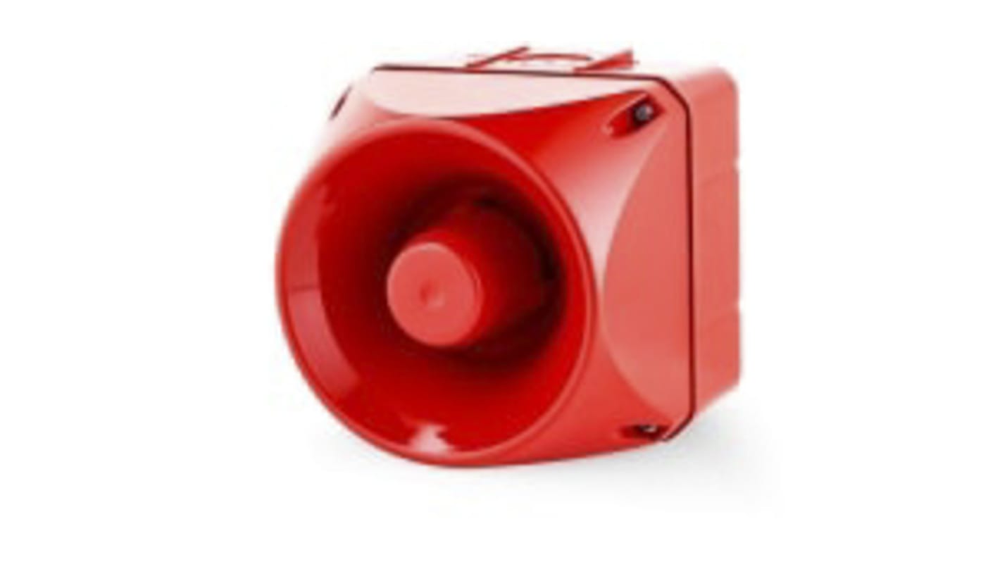 Segnalatore acustico multi-tono AUER Signal 874270408, IP66, 113 dB(A), 32 toni, montaggio superficiale per applicazioni industriali.