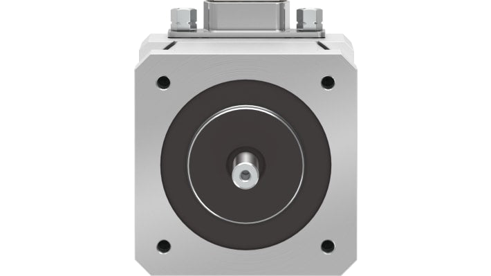 Motore passo-passo ibrido Festo EMMS-ST-42-S-S-G2, angolo di passo 1.8°, coppia 0,5 Nm, dimensioni 66x24 mm. Grado di protezione IP54.