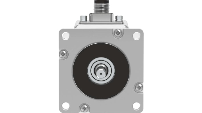 Motore passo-passo ibrido Festo EMMS-ST-57-S-SE-G2, coppia 0.8 Nm, angolo di passo 1.8°, tensione 48 V, IP54.