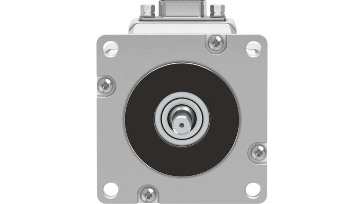 Motore passo-passo ibrido Festo EMMS-ST-57-M-S-G2, 1.8° di passo, 48 V, 5 A, IP54, 1.1 kg, lunghezza asta 20.6 mm.