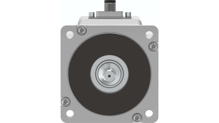 Motore passo-passo ibrido Festo EMMS-ST-87-L-SE-G2, angolo di passo 1.8°, coppia di tenuta 9.3Nm, dimensioni 174.9 mm di profondità.
