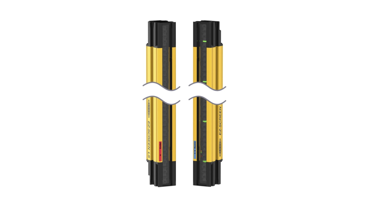 Barriera fotoelettrica Banner SLLP23-1330P88, risoluzione 23mm, altezza 1330mm, distanza rilevamento 12m, 24V c.c.