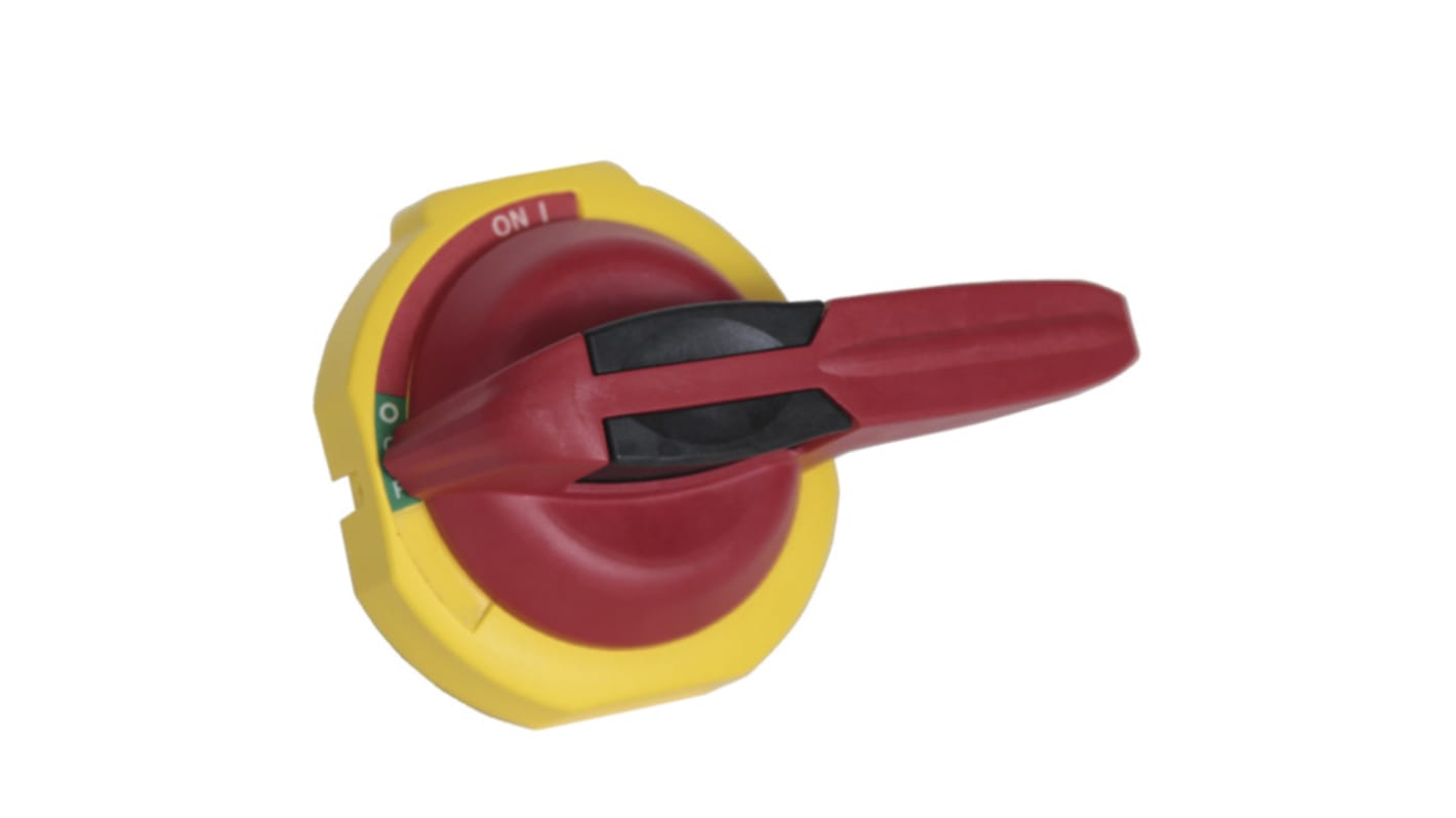 Maniglia di ricambio Allen Bradley Guardmaster 194R-PY, lunghezza 113,95 mm, colore rosso e giallo, bloccabile in Off.