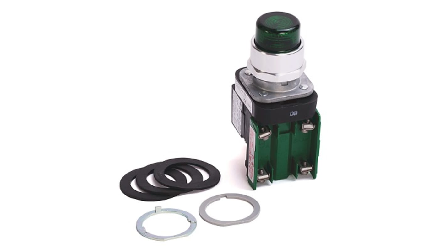 Blocco contatti luminoso Allen Bradley 800TC-N374, modulo LED universale 12-130 V, compatibile con serie 800T/H.