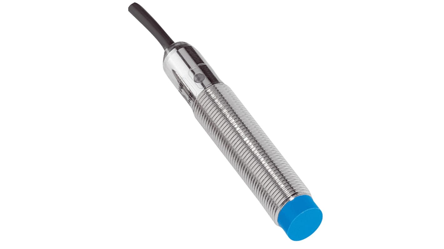 Sensore di prossimità cilindrico Sick IME12-10NPSZW2S, PNP-NO, rilevamento 10 mm, IP67, alimentazione 10-30 V c.c.