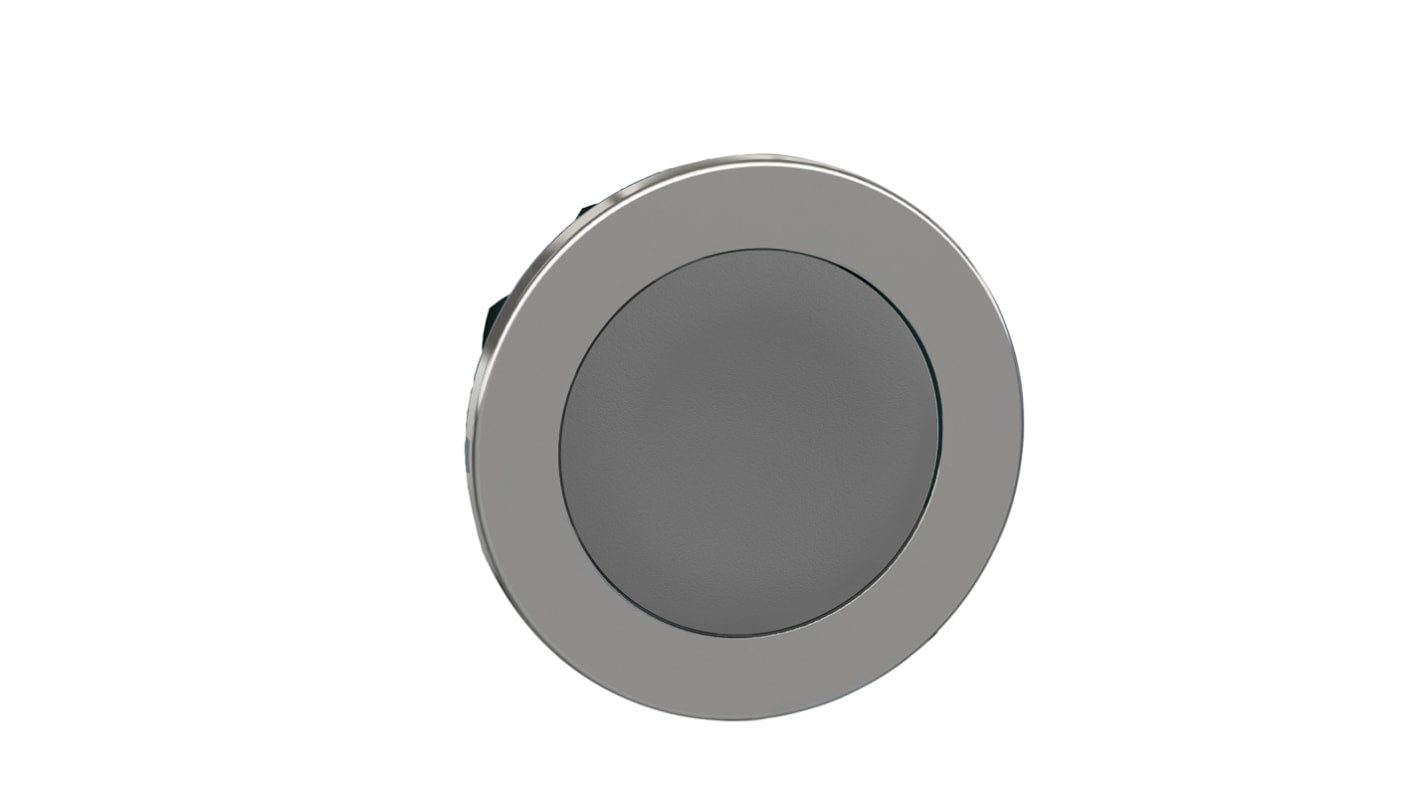 Attuatore pulsante instabile ZB4 di Schneider Electric, grigio, diametro 36.5 mm, protezione IP66/IP67/IP69K, resistente a vibrazioni.