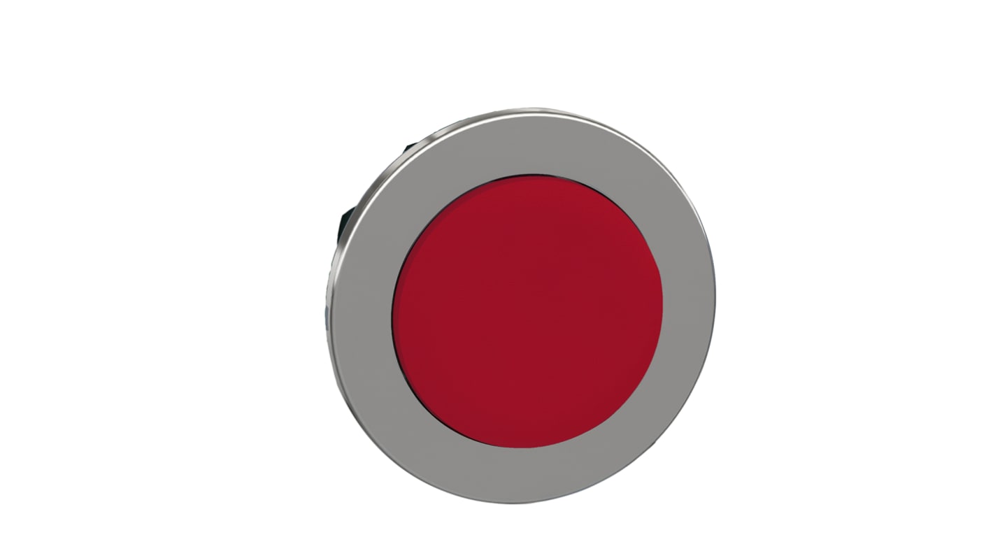 Attuatore pulsante instabile ZB4 di Schneider Electric, rosso, diametro 36.5 mm, protezione IP66/IP67/IP69K, installazione rapida.