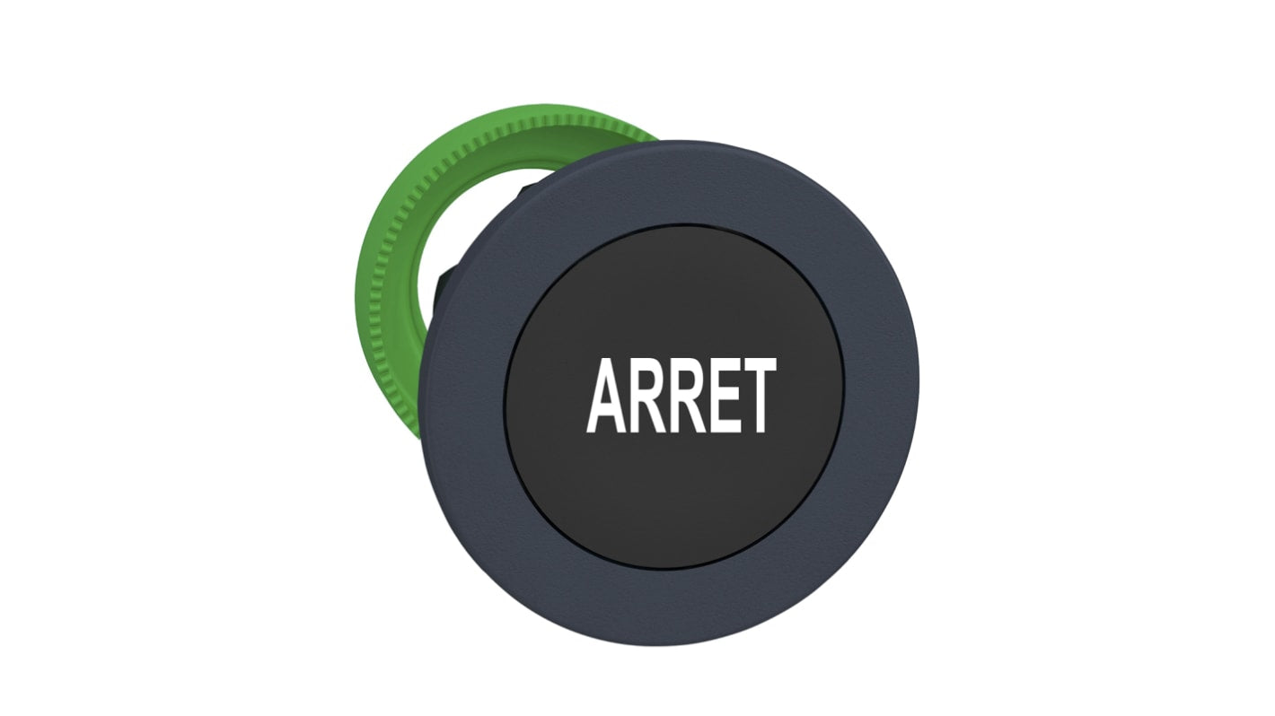 Attuatore pulsante instabile ZB5 di Schneider Electric, colore nero, diametro 36.6 mm, protezione IP66/IP67/IP69K.