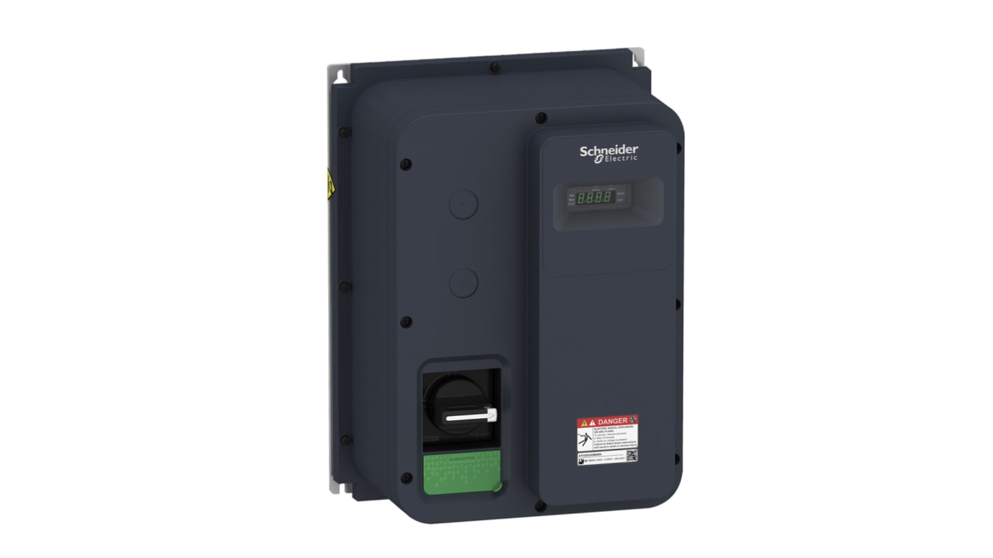 Avviatore a velocità variabile Schneider Electric ATV320U02M2WS, potenza 0,18 kW, montaggio a parete, dimensioni 250x182x340 mm.